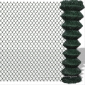 Green PVC Coated Chain Link Wire Mesh Fence